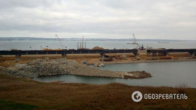 Как строят Керченский мост в Крым: появились свежие фото