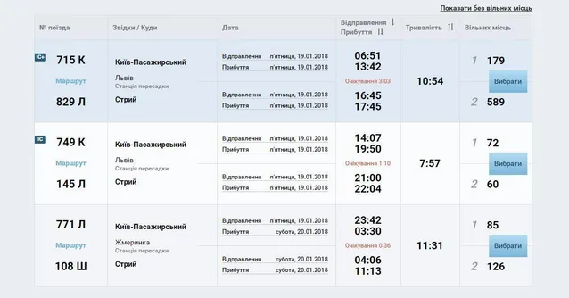 Замовляти квитки на потяг можна з пересадками Замовляти квитки на потяг можна з пересадками