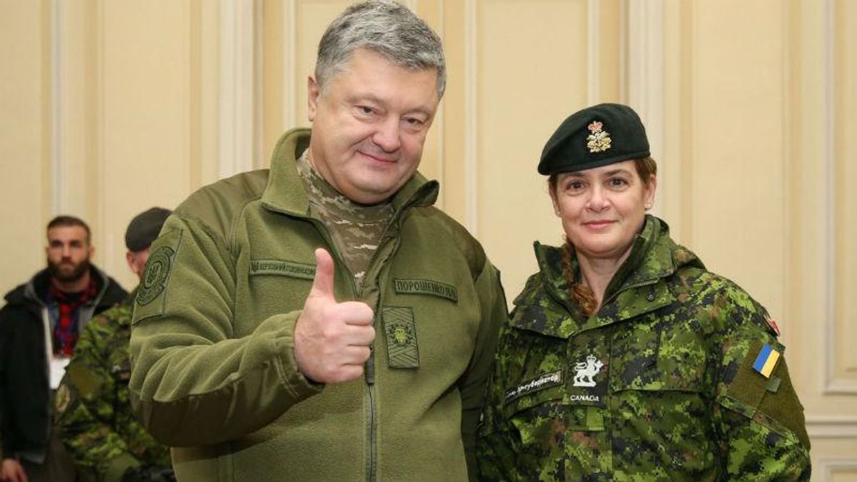 Генерал-губернатор Канады привезла Порошенко "фантастический" подарок Генерал-губернатор Канады привезла Порошенко "фантастический" подарок