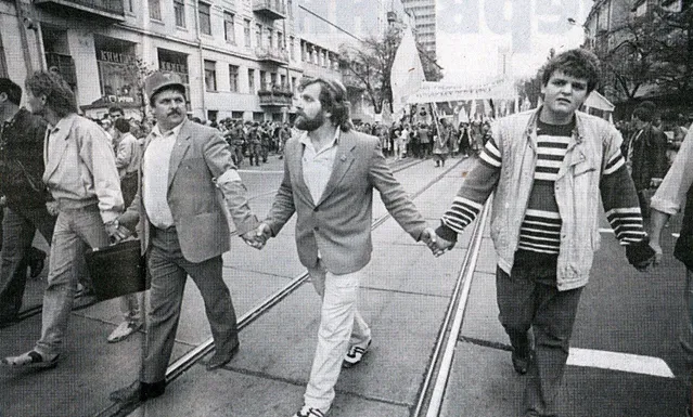 Святкування Дня Соборності в Києві у 1990 році