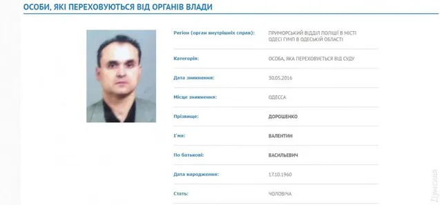 Валентин Дорошенко підстрелив трьох поліцейських в Одесі