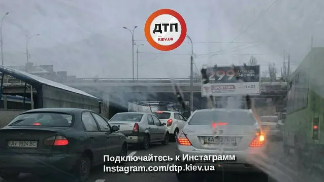 Київ аварія шляхопровід