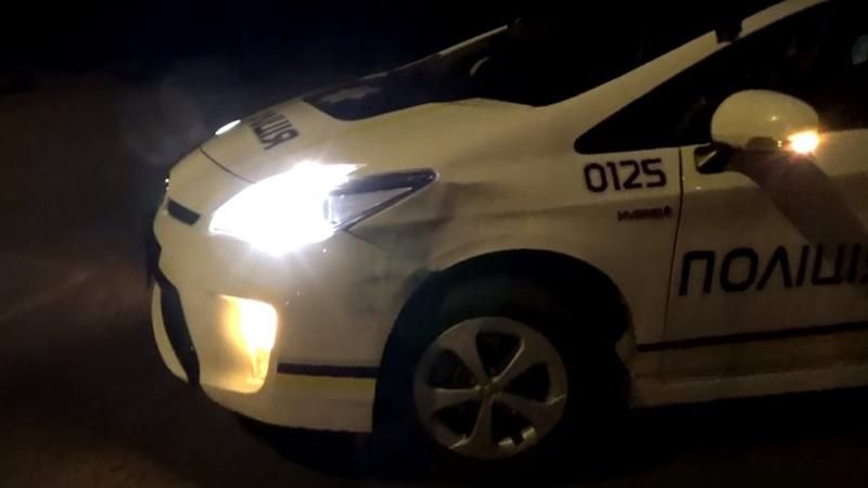 В Запорожье иномарка протаранила автомобиль патрульных полиции