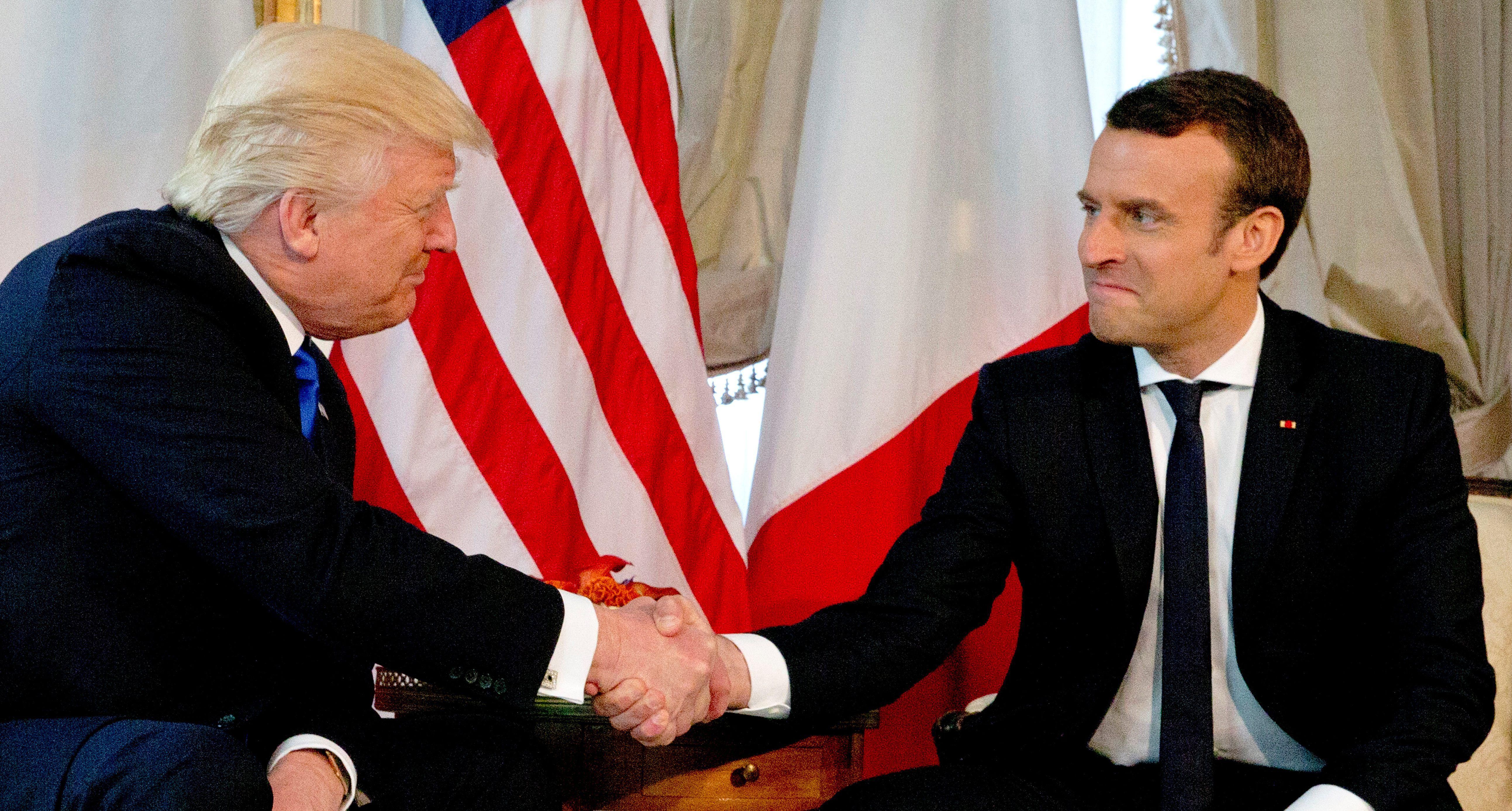 Макрон: У нас очень прямые отношения с Трампом Макрон: У нас очень прямые отношения с Трампом