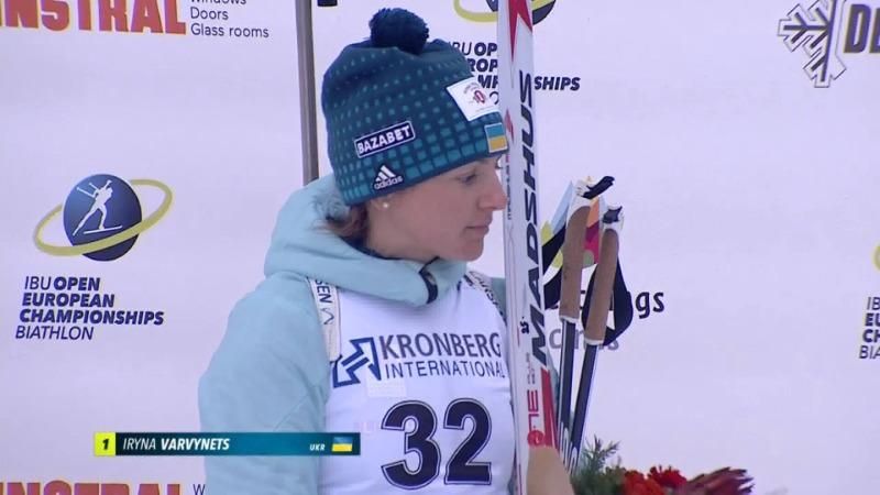 Біатлон: українка Варвинець тріумфувала у спринті Чемпіонату Європи