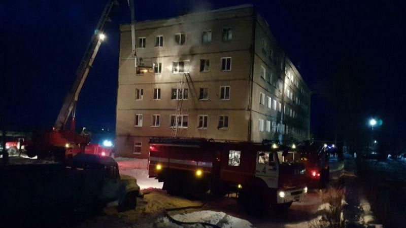 Страшный пожар в российском общежитии: много погибших