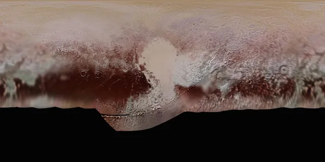 Гори на Плутоні, вкриті червоним снігом