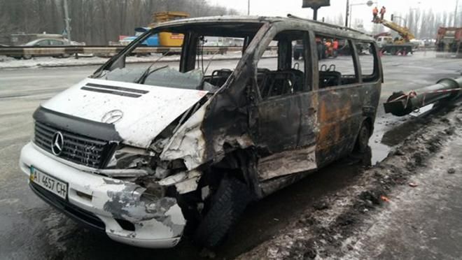 Весь асфальт был в огне, – очевидцы о масштабном ДТП в Киеве