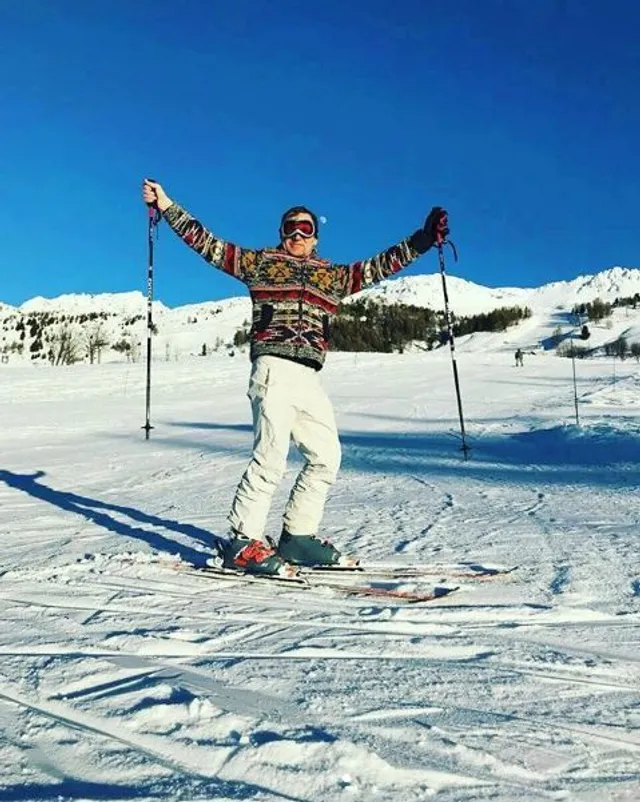 Олег Скрипка проводить зимову відпустку в Альпах 