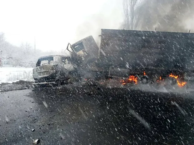 Фото з місця ДТП, у якій загинув Луста Фото з місця ДТП, у якій загинув Луста