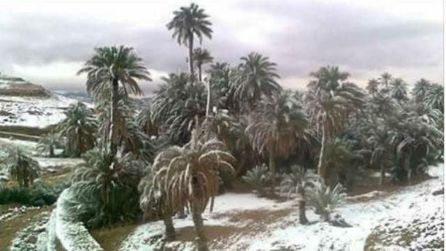 Сахару засыпало снегом: впечатляющие фото