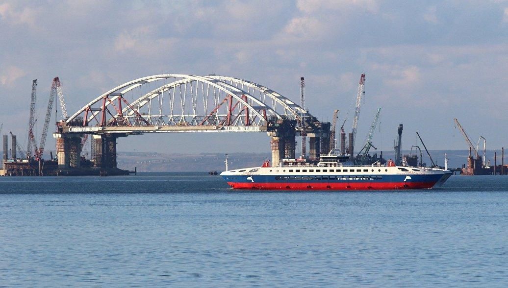 Окупанти похвалилися здобутками за два роки будівництва "Керченського мосту" 
