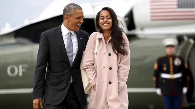Барак Обама з донькою Малією