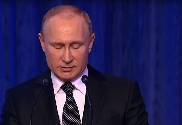 23 лютого хворий Володимир Путін виголосив промову