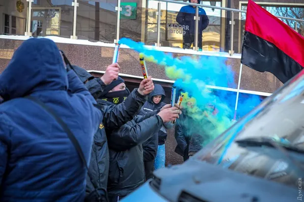 Протести біля консульства Росії в Одесі Протести біля консульства Росії в Одесі