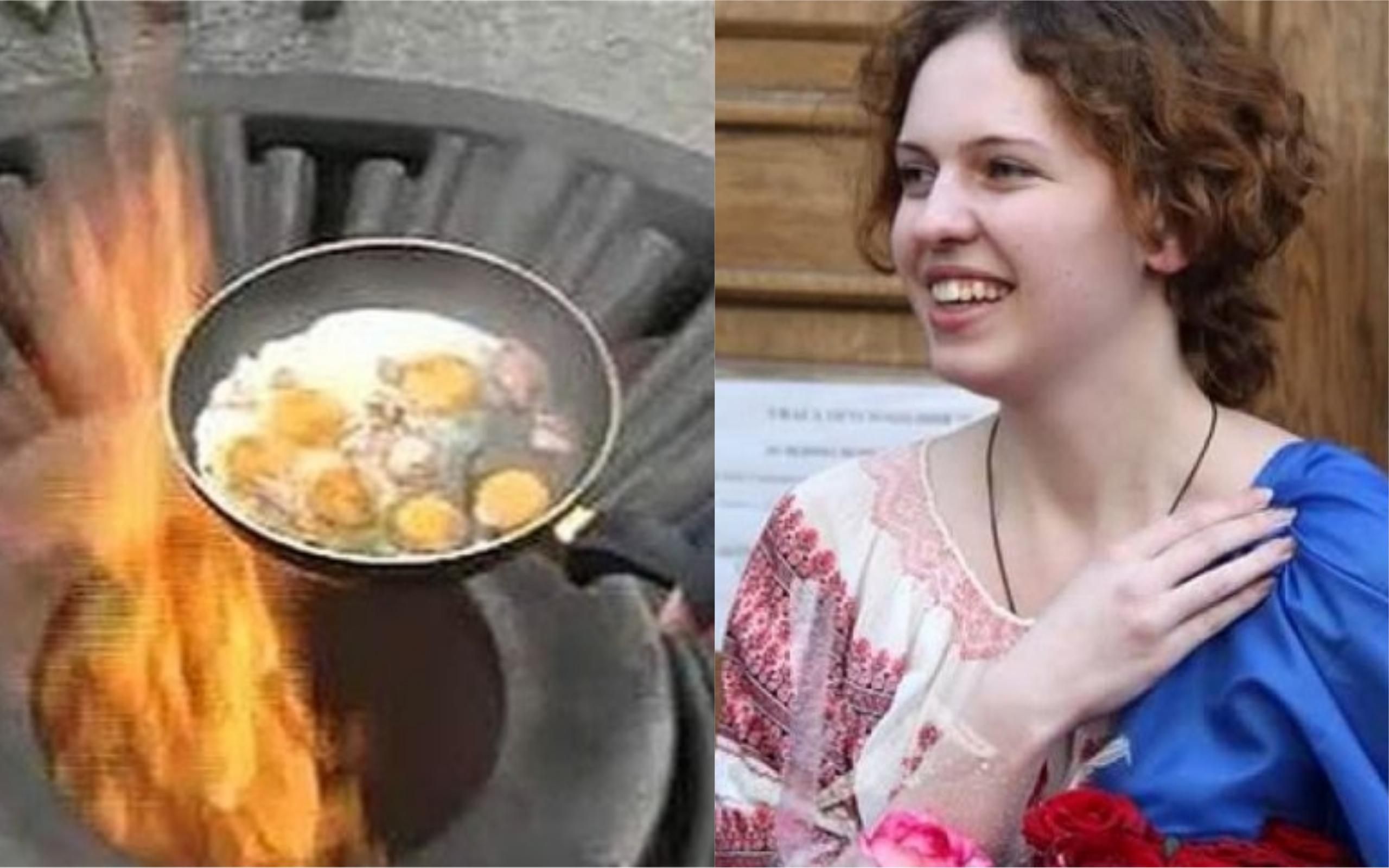 Украина должна выплатить 4 тысячи евро девушке, которая жарила яичницу на Вечном огне