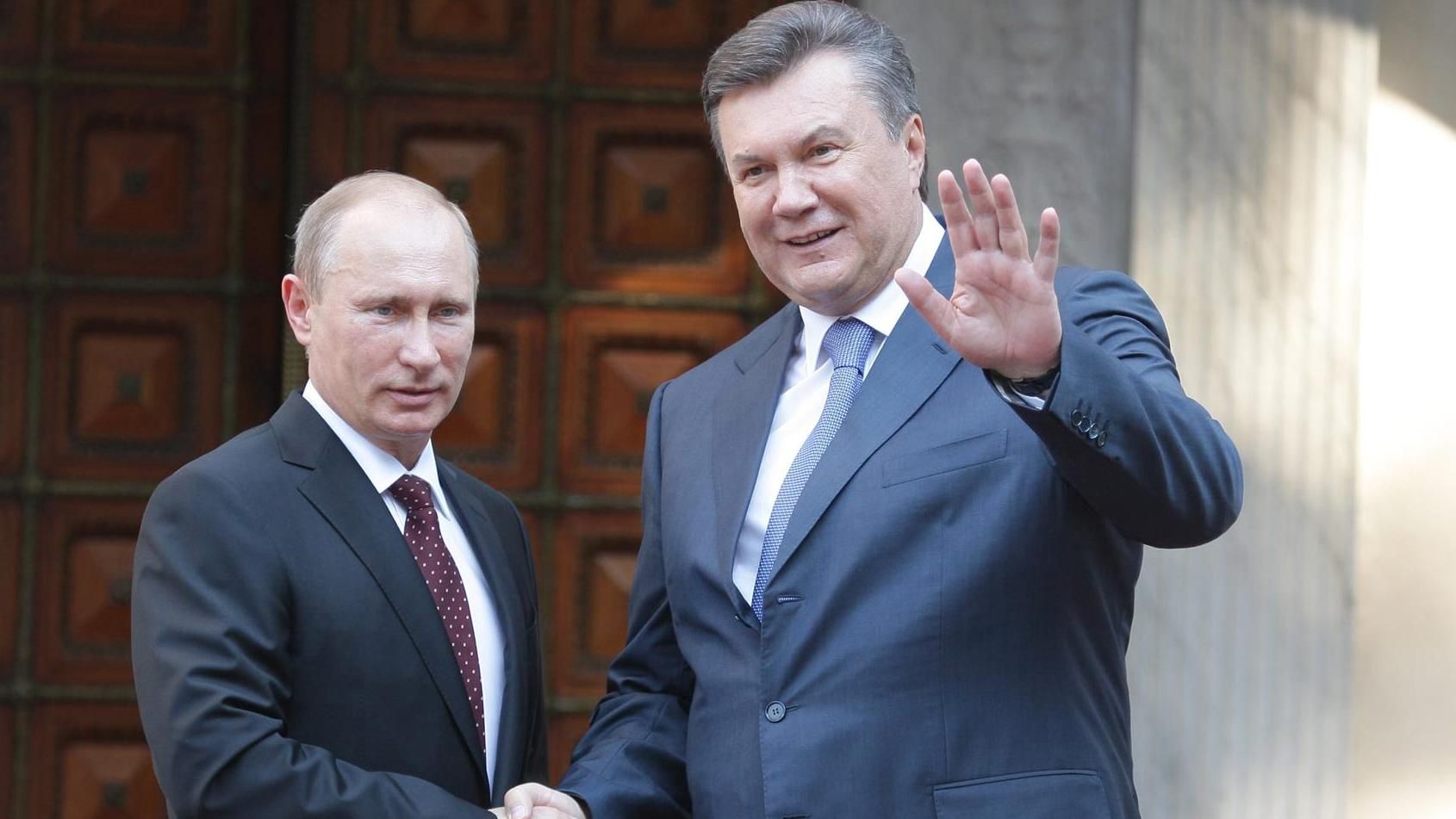 На прес-конференції Януковича показали його славнозвісне звернення до Путіна 