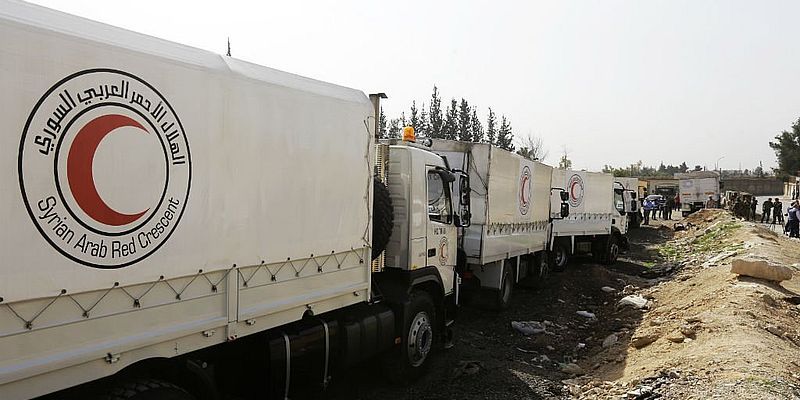 Війна у Сирії: до Східної Гути доставили перший гумконвой Війна у Сирії: до Східної Гути доставили перший гумконвой