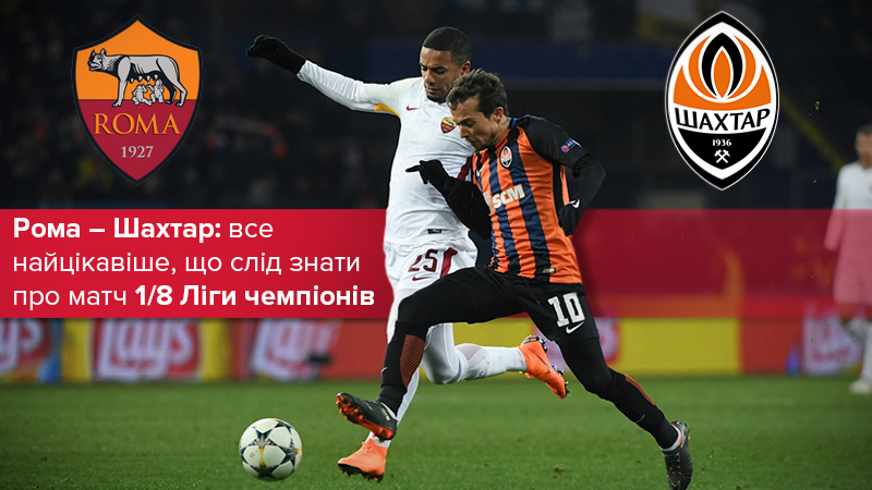 Рома – Шахтар: анонс матчу 1/8 Ліги чемпіонів
