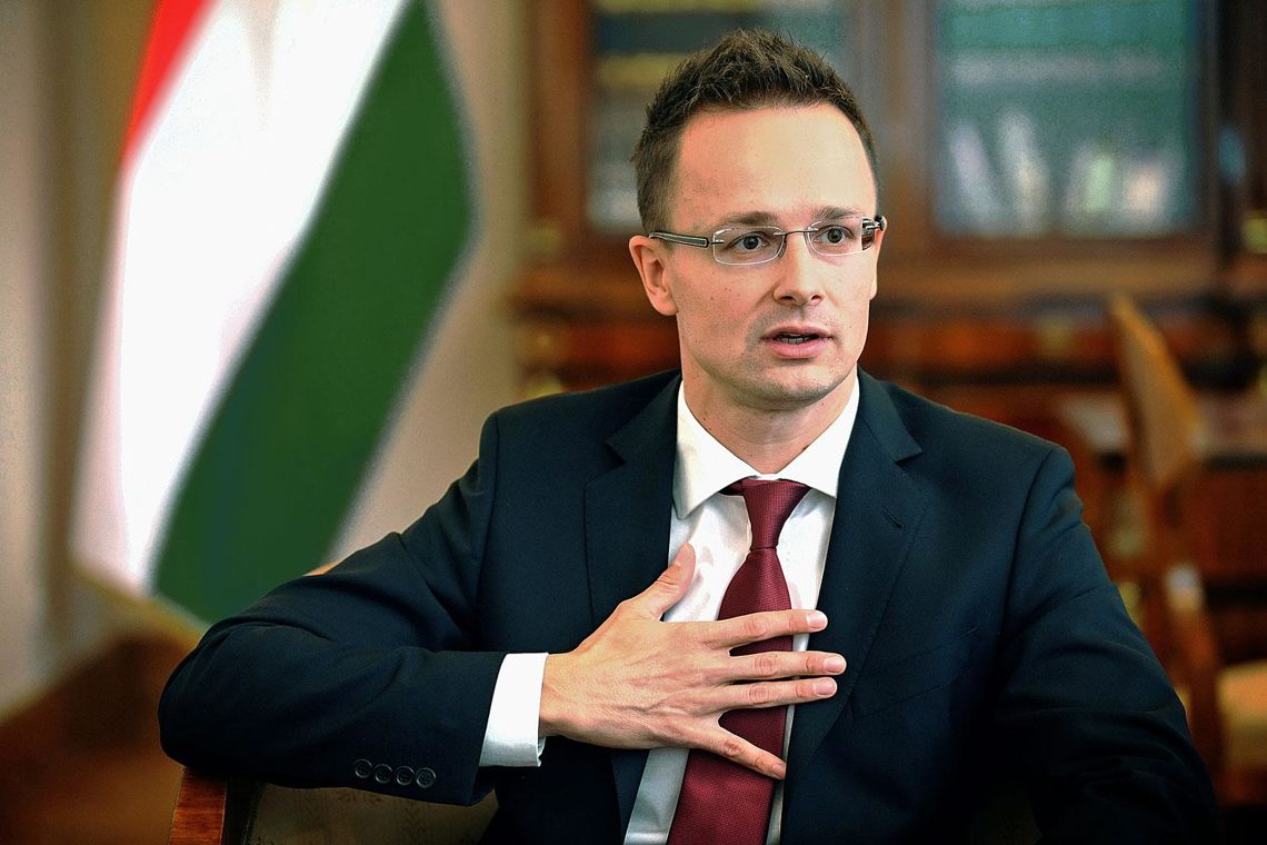 Голова Міністерства закордонних справ Угорщини Петер Сіярто