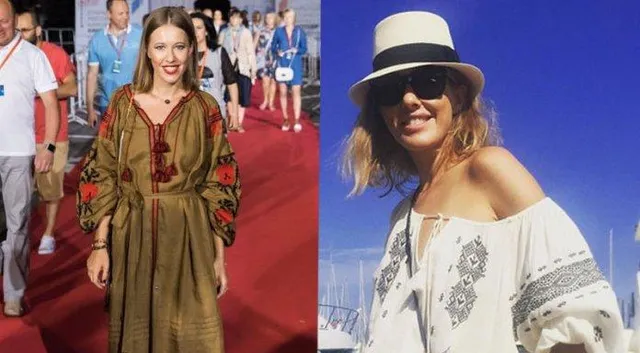 Ксенія Собчак одягнула вишиванку Ксенія Собчак одягнула вишиванку