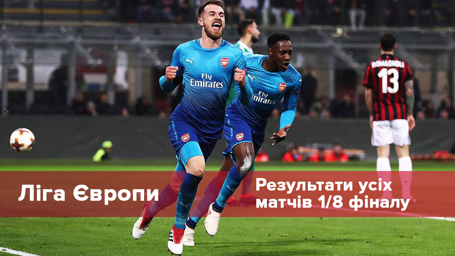Лига Европы 2017/2018: результаты всех матчей 1/8 финала