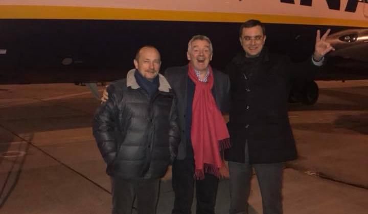 Глава Ryanair прилетел в Киев: фото