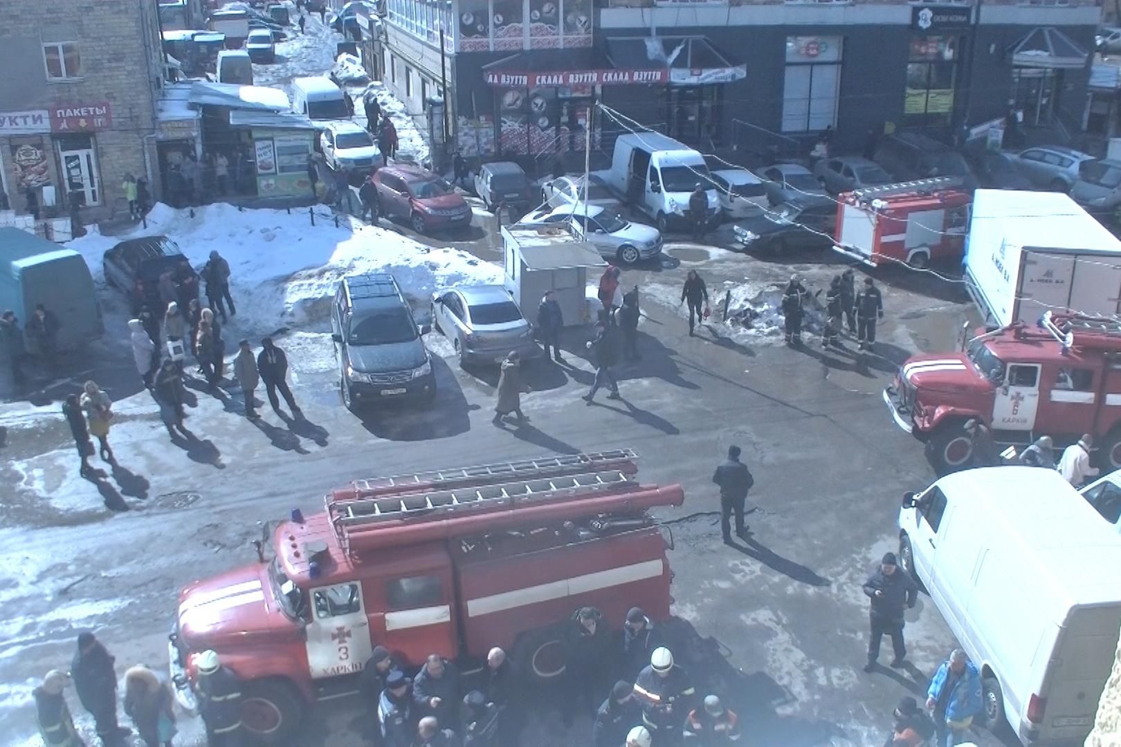 В Харькове горел торговый центр