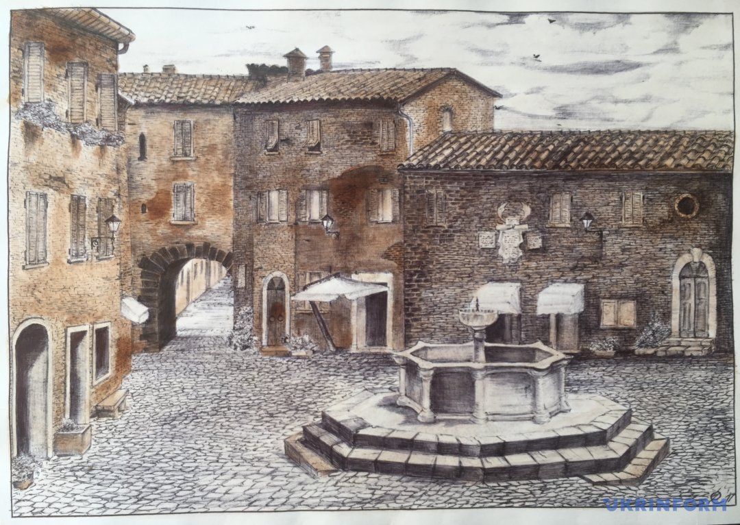 Сущенко в СИЗО нарисовал две картины с помощью чая и шелухи лука Сущенко в СИЗО нарисовал две картины с помощью чая и шелухи лука