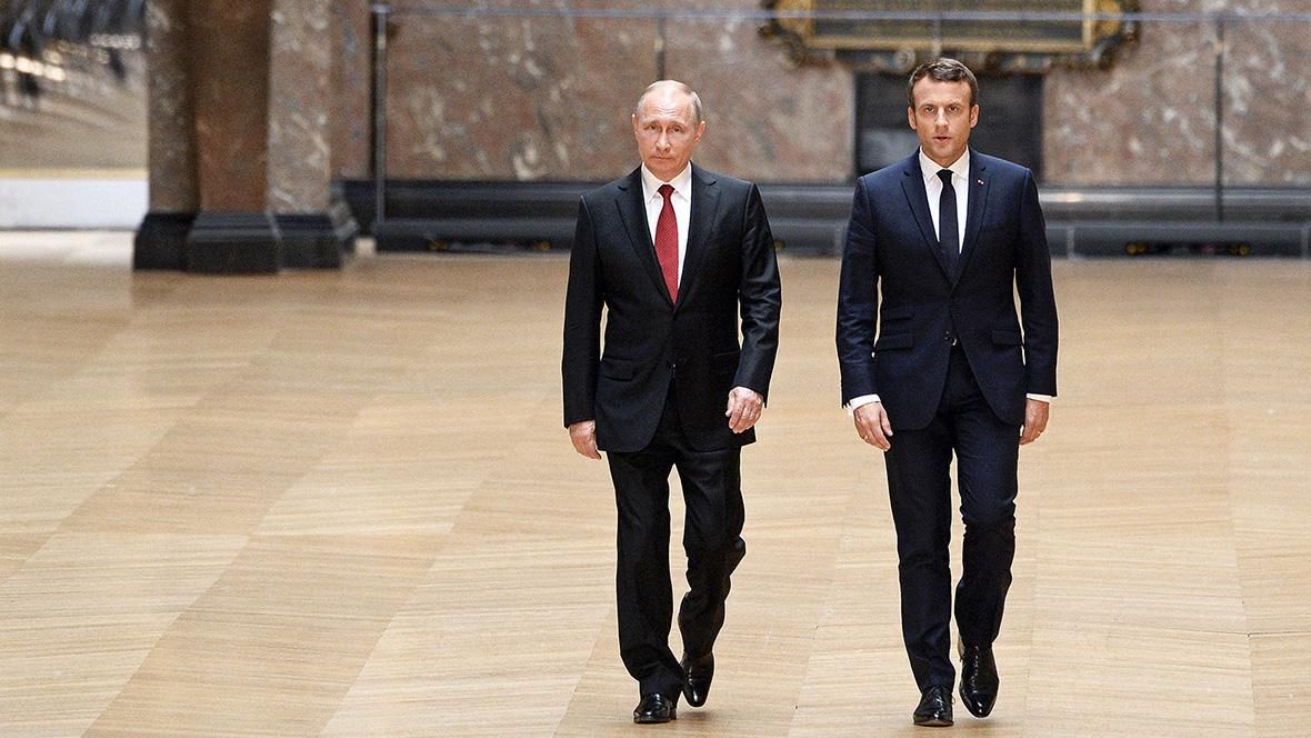 Макрон стимулював Путіна тиснути на Дамаск, щоб зупинити ескалацію в Сирії Макрон стимулював Путіна тиснути на Дамаск, щоб зупинити ескалацію в Сирії