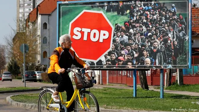 Антиміграційна реклама правлячої партії Фідес в Угорщині Антиміграційна реклама правлячої партії Фідес в Угорщині