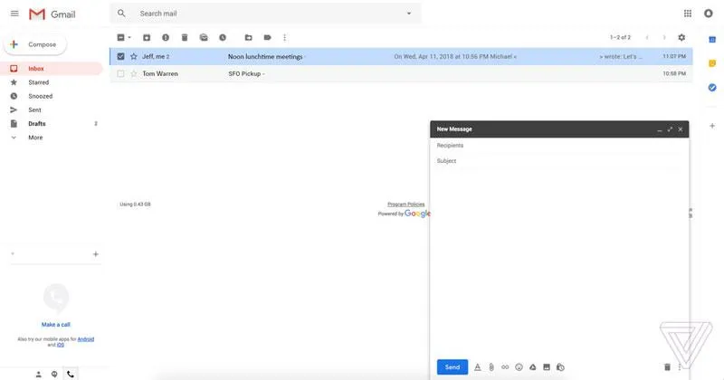 Gmail пошта вносить зміни
