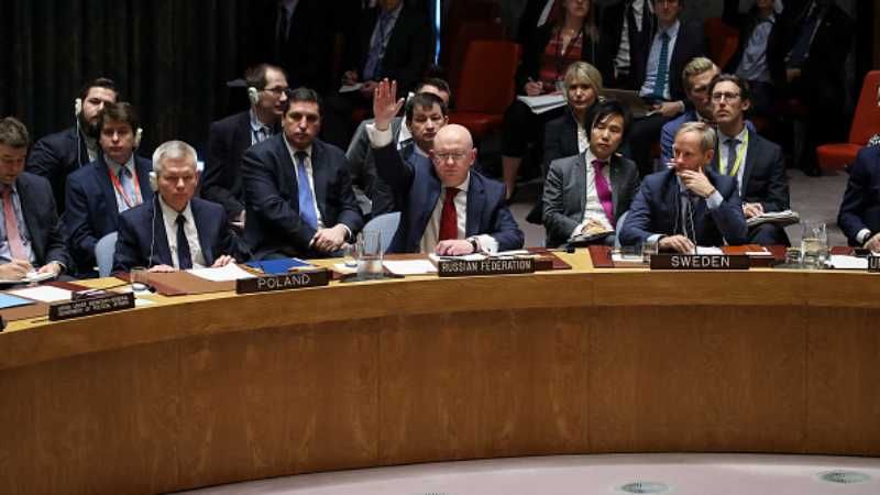 Радбез ООН не підтримав резолюції Росії щодо удару по Сирії Радбез ООН не підтримав резолюції Росії щодо удару по Сирії