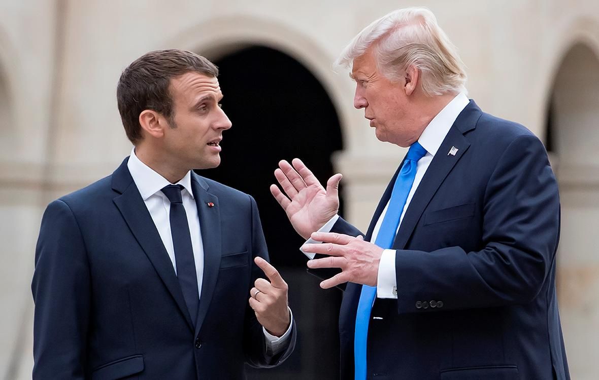 Макрон розповів, як йому вдалося переконати Трампа не виводити війська із Сирії Макрон розповів, як йому вдалося переконати Трампа не виводити війська із Сирії