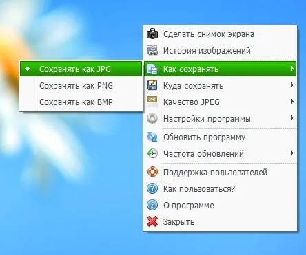 Скріншот з програми ScreenCapture