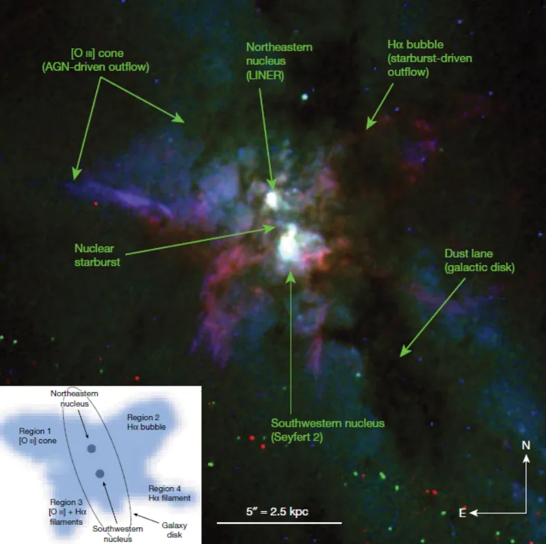 Морфологія галактики NGC 6240 за даними телескопа 