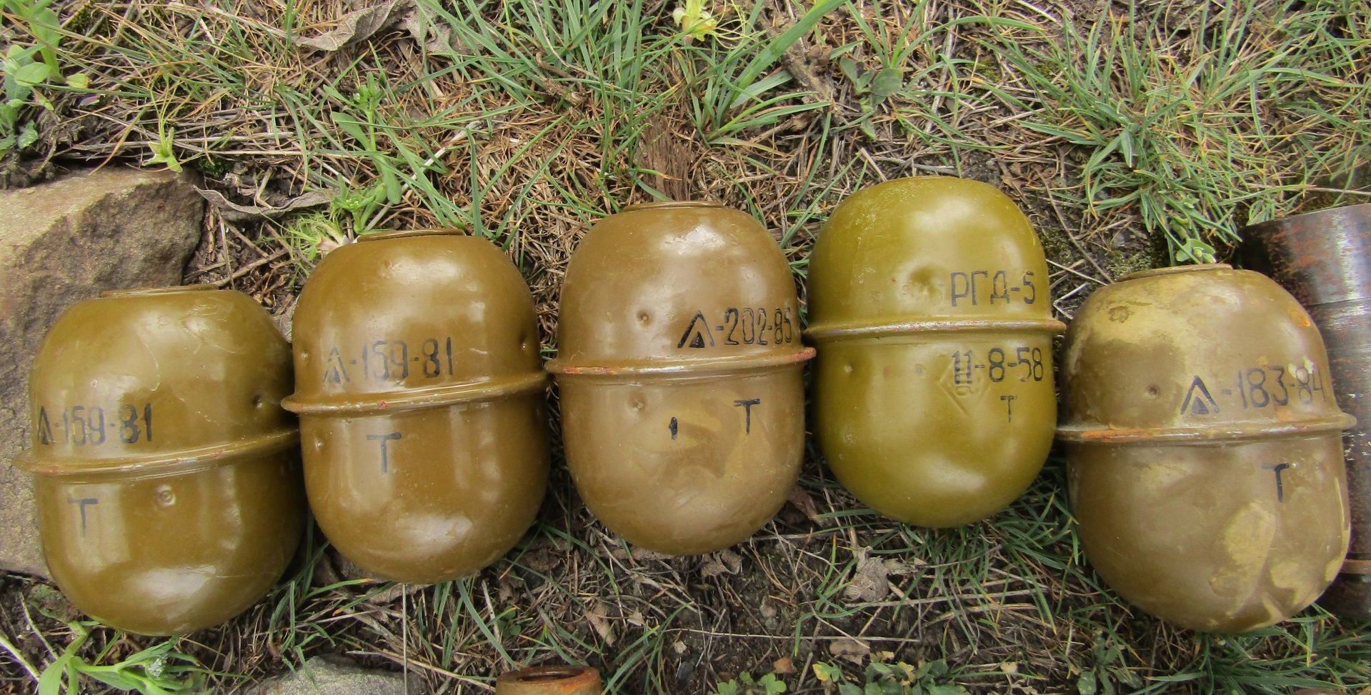 На Луганщині біля залізничної колії знайдено понад 10 гранат і тротил