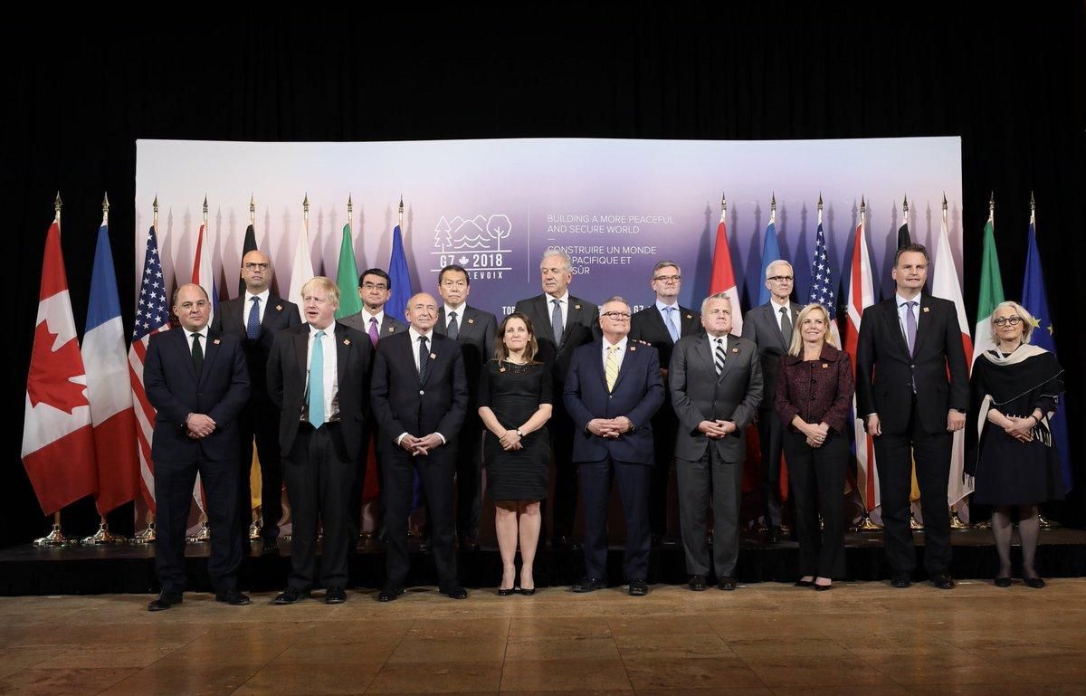 Країни "Великої сімки" охарактеризували дії Росії щодо України Країни "Великої сімки" охарактеризували дії Росії щодо України