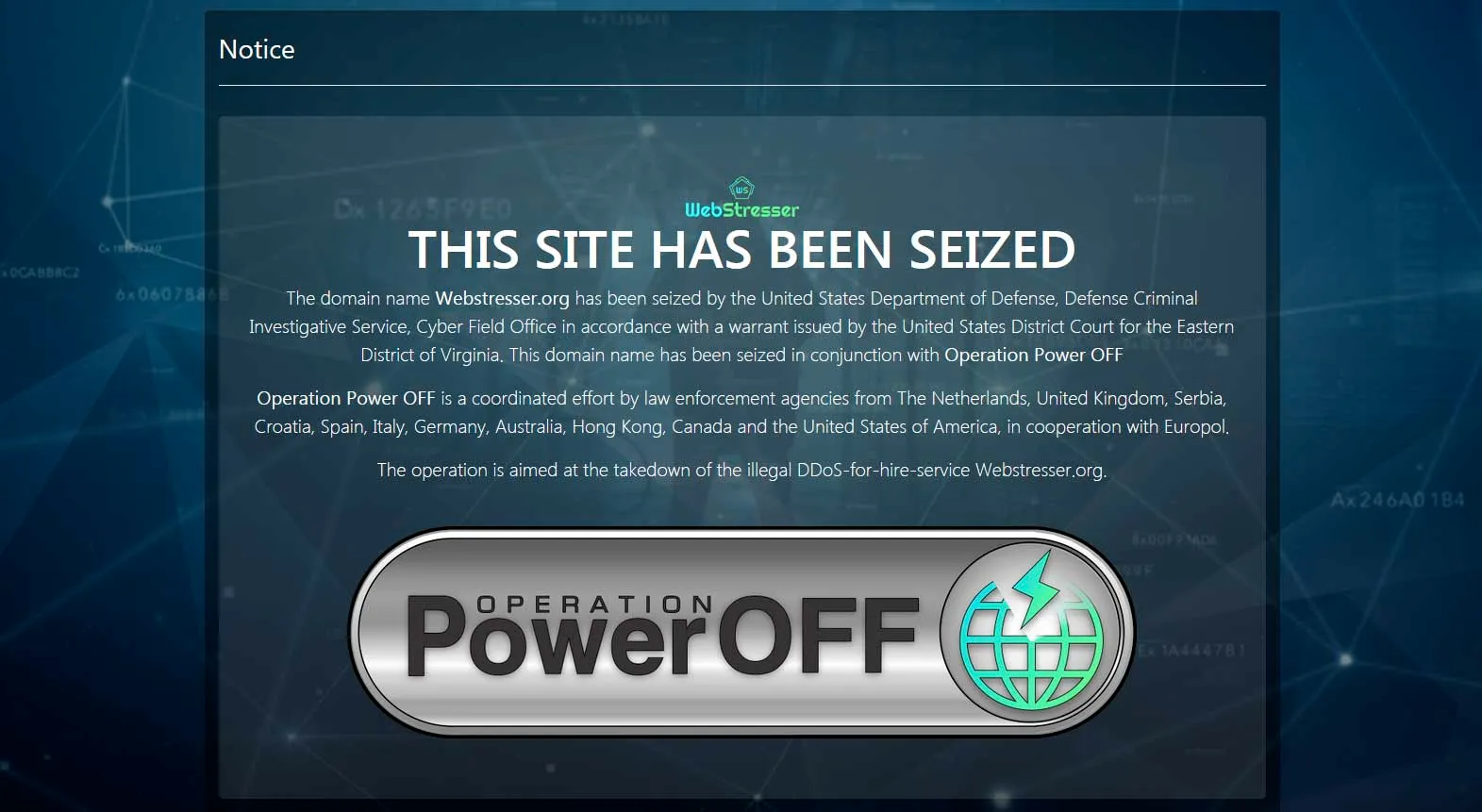 Провоохоронці закрили сайт WebStresser