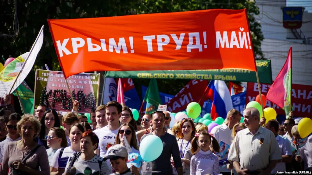 першотравнева демонстрація у Криму першотравнева демонстрація у Криму