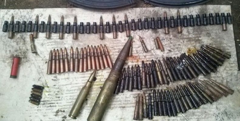 На Трухановому острові виявили великий схрон зброї На Трухановому острові виявили великий схрон зброї