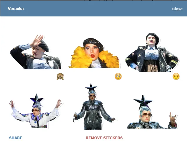 Скріншот стікерпаку Veraoka Скріншот стікерпаку Veraoka