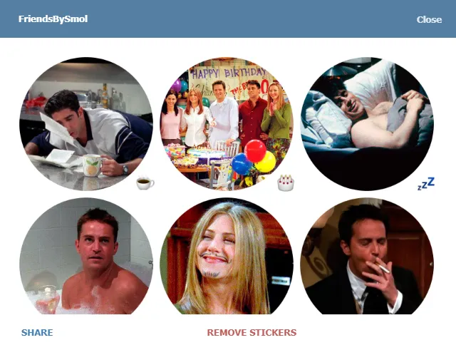 Скріншот стікерпаку FriendsBySmol Скріншот стікерпаку FriendsBySmol