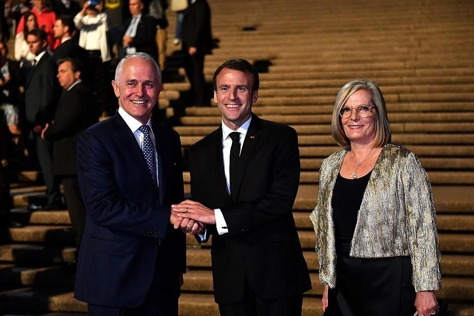 Макрон назвав "смачненькою" дружину прем'єр-міністра Австралії: з'явилось відео