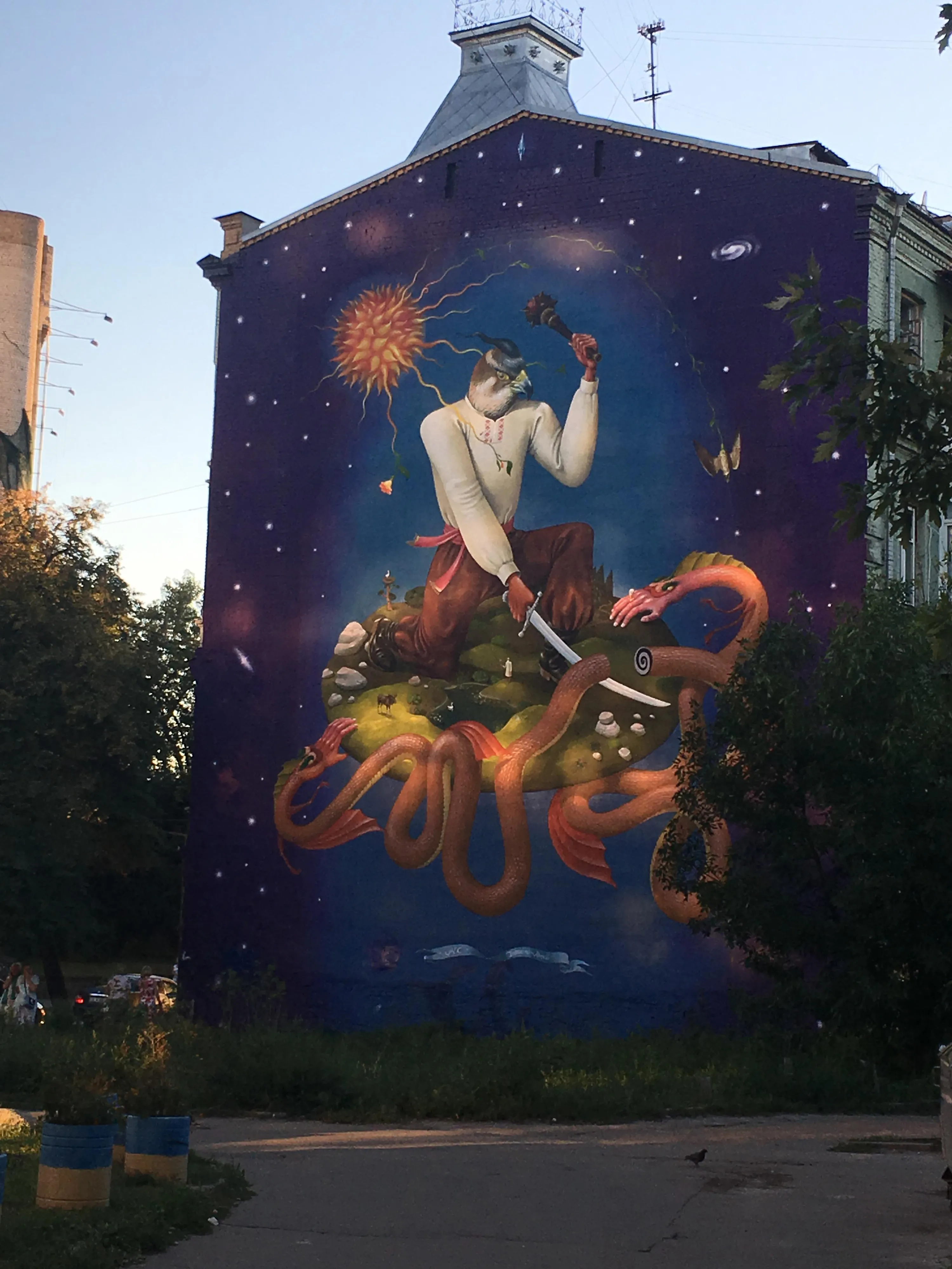 Мурал в Киеве Мурал в Киеве