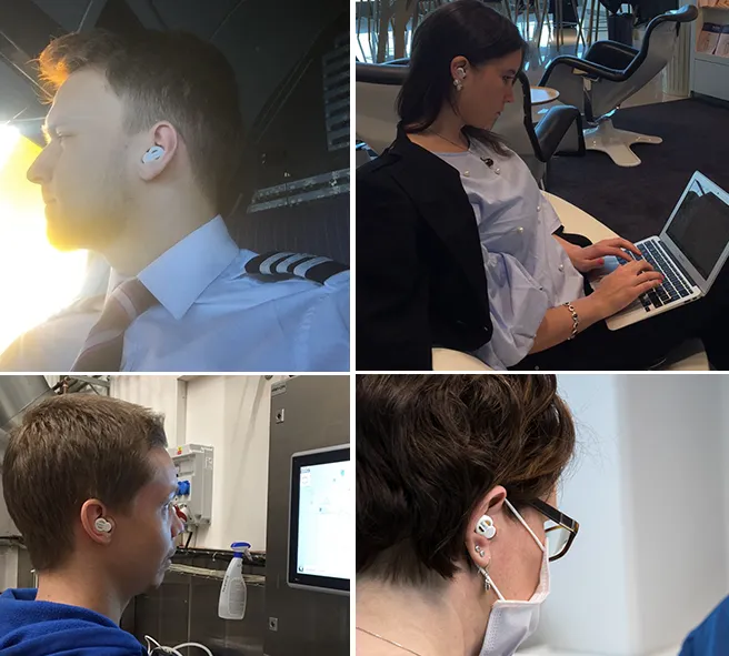 Приклади використання навушників для блокування звуку Приклади використання навушників для блокування звуку