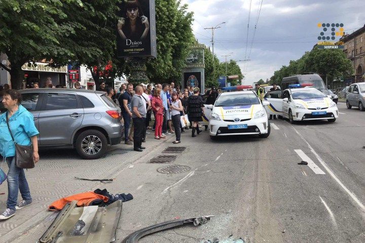 Аварія у Запоріжжі на Сталеварів: відео та фото ДТП 10.05.2018