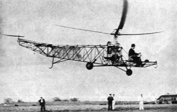 Перший політ Сікорського на гелікоптері