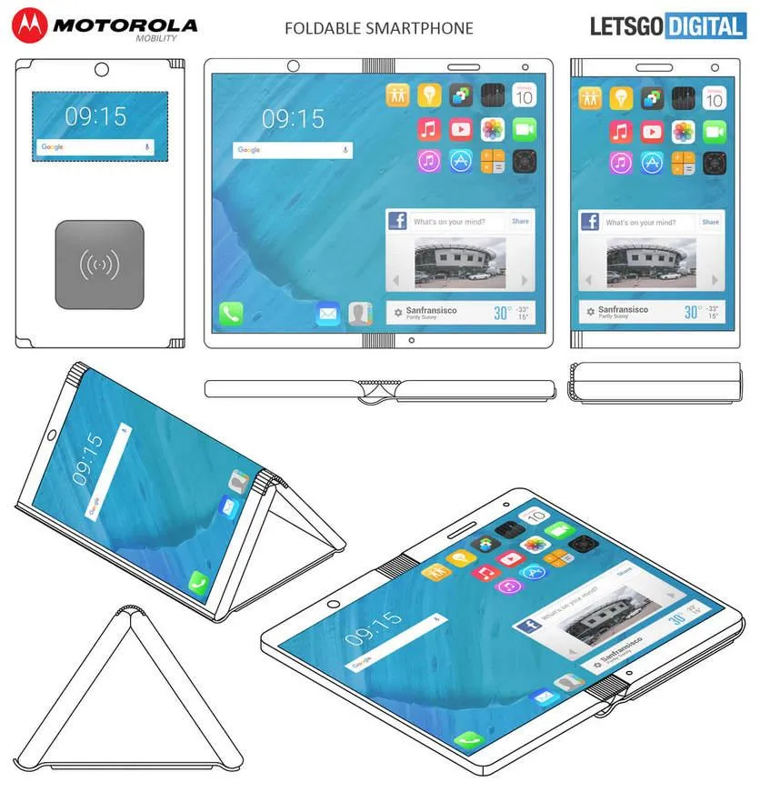 Motorola запатентувала гнучкий смартфон
