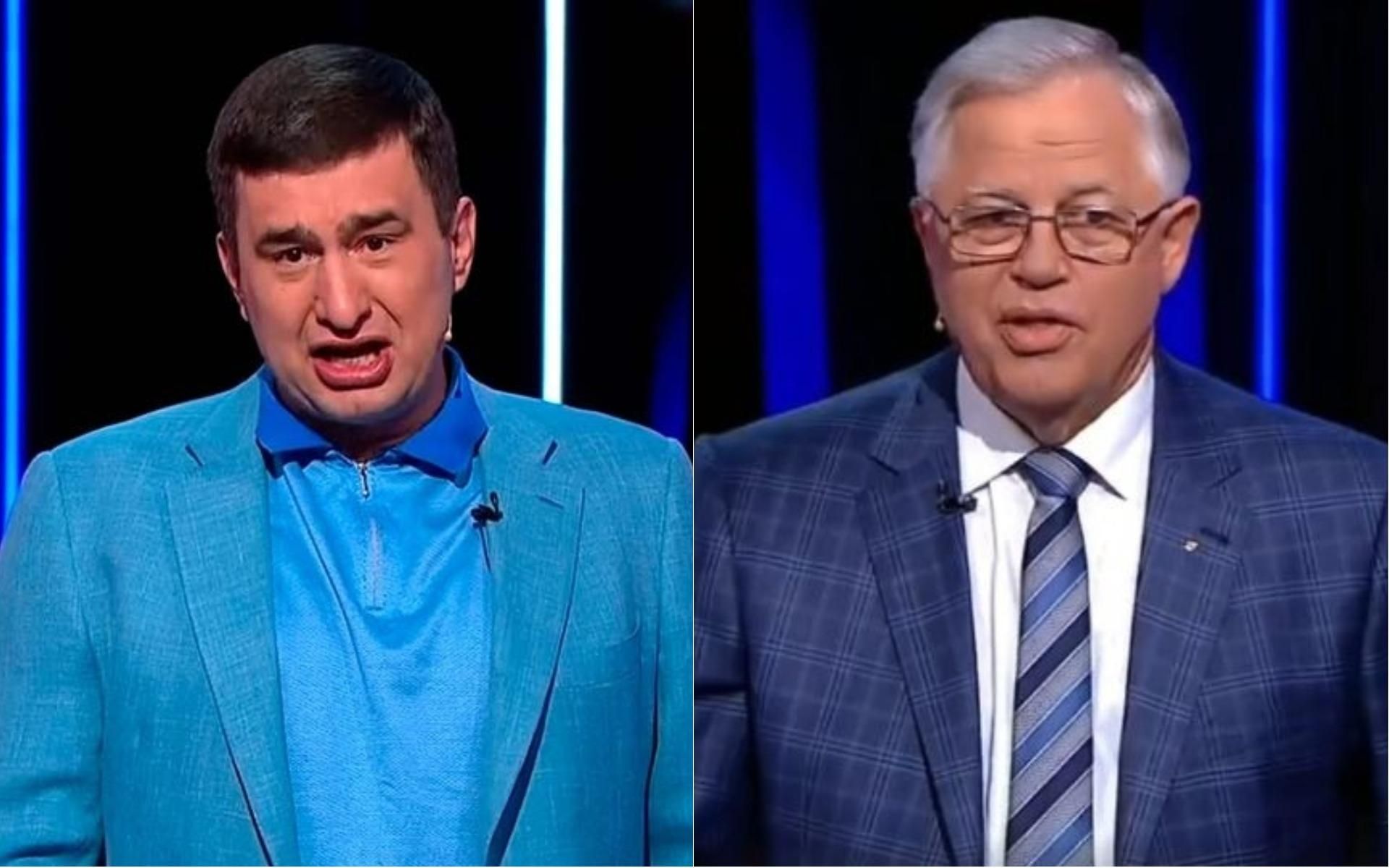 "Ось твої 30 срібняків, юдо": втікач Марков і Симоненко поскандалили в ефірі КремльТБ "Ось твої 30 срібняків, юдо": втікач Марков і Симоненко поскандалили в ефірі КремльТБ